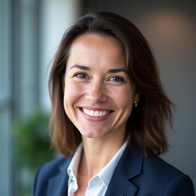 Professional headshot of Dr. Elara Vance, CEO of Cogitarium Robotics.
