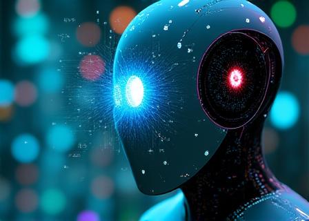 AI-powered robot perceiving its environment